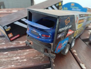 Camión y 2 Remolques tipo Scalextric Rally