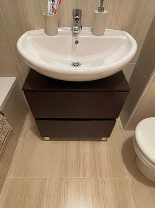 Mueble baño + lavabo + espejo + grifería