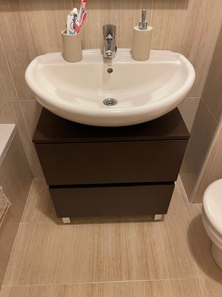 Mueble baño + lavabo + espejo + grifería
