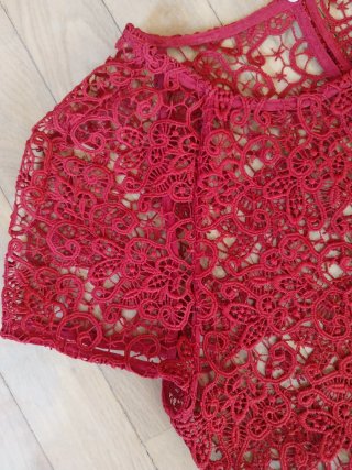 Vestido Zara guipur