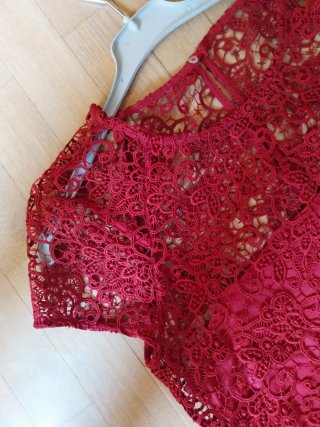 Vestido Zara guipur