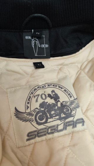 cazadora chaqueta moto mujer piel segura S 36
