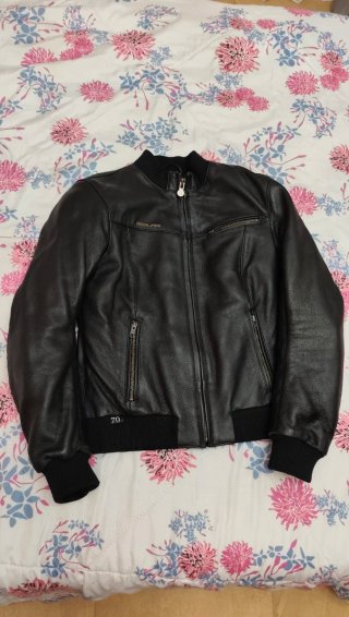 cazadora chaqueta moto mujer piel segura S 36