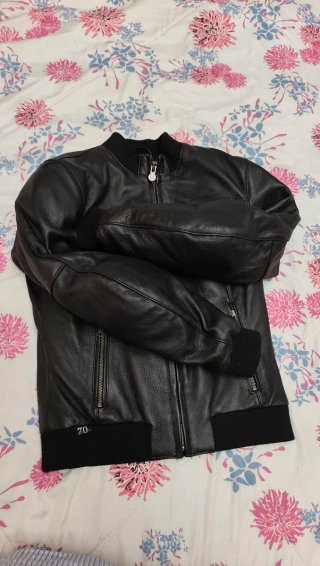 cazadora chaqueta moto mujer piel segura S 36