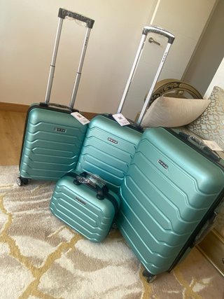 Conjunto 4 maletas viaje verde