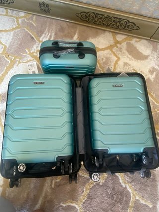 Conjunto 4 maletas viaje verde
