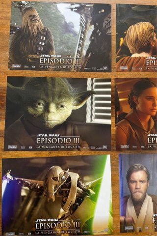 Fotocromos originales estreno Star Wars III