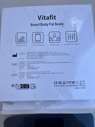 Báscula Inteligente VitaFit VT701