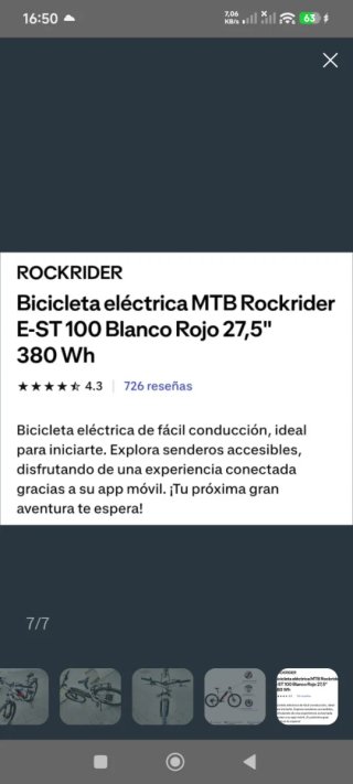 Bicicleta Eléctrica Blanca