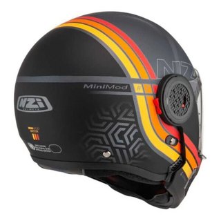 Casco NZI Minimod Watson Negro Rojo Talla S