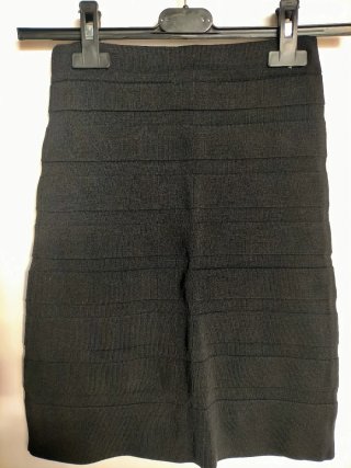 Falda Mango Negra Mujer