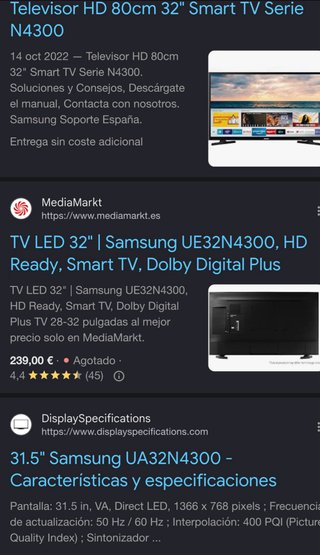 TV Samsung 32 pulgadas