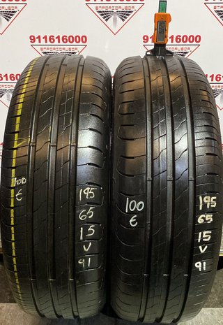 195 65 15 V GOODYEAR RUEDA AL 90% VIDA UTIL