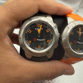 Lote 2 Tissot Touch Chrono Naranja Nuevo