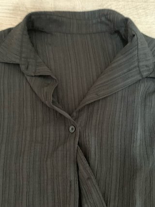 Conjunto Camisa y Pantalón Negro Rayas