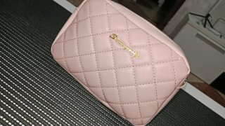 Bolso acolchado rosa