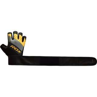 RDX Guantes Levantamiento Pesas Muñequera Larga