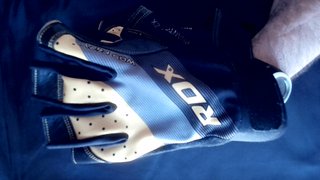 RDX Guantes Levantamiento Pesas Muñequera Larga