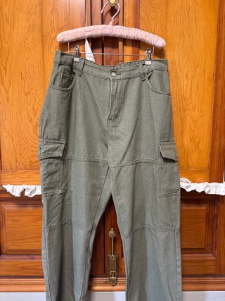 Pantalón Cargo Verde Talla Grande