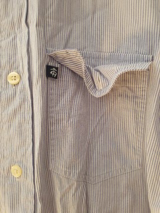 Camisa Brooks Brothers Rayas Azul y Blanca