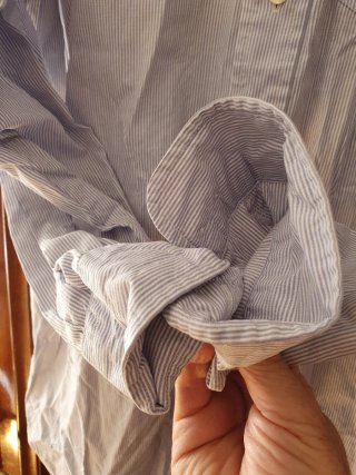 Camisa Brooks Brothers Rayas Azul y Blanca