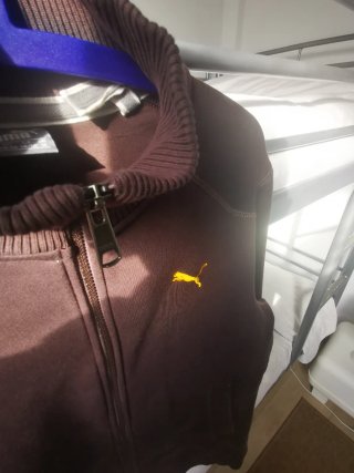 Chaqueta Puma Marrón Cremallera Talla L