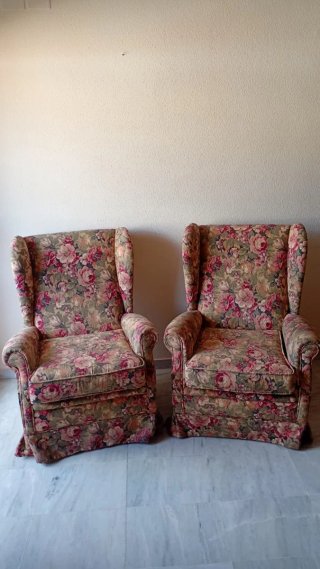2 Sillones Tapizados Florales