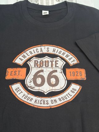 Camiseta Negra Route 66 XXL