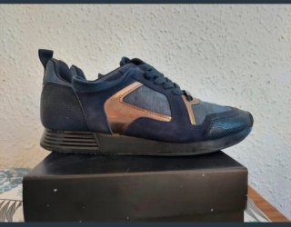 Zapatillas Cruyff Azul y Dorado