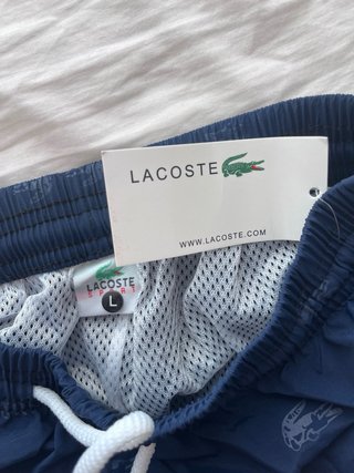 Bañador Lacoste Talla L Azul