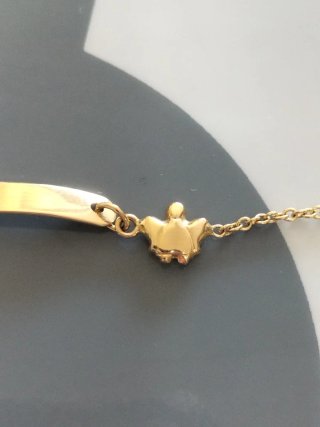 Pulsera bebé oro de ley nueva.