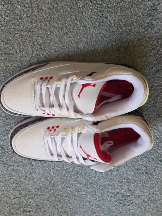Zapatillas Jordan Air 3 Blancas Rojas
