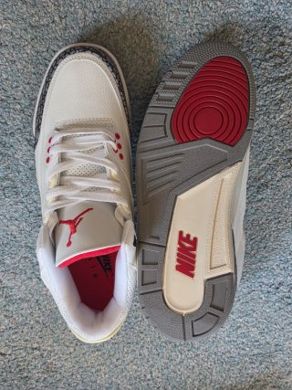 Zapatillas Jordan Air 3 Blancas Rojas