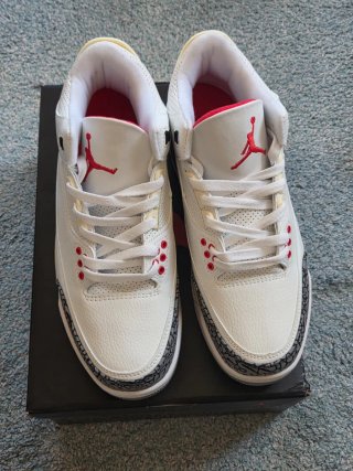 Zapatillas Jordan Air 3 Blancas Rojas