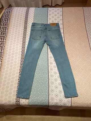 Pantalones Vaqueros Pitillo Azul Pull&Bear Talla 3