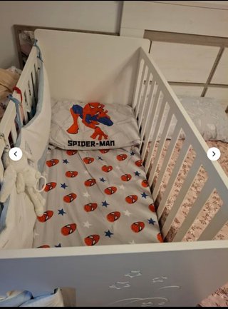 Ropa de cuna infantil con osito y luna