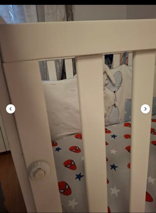 Ropa de cuna infantil con osito y luna