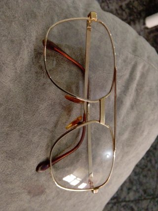 Gafas Valentino Vintage Dorado y Verde