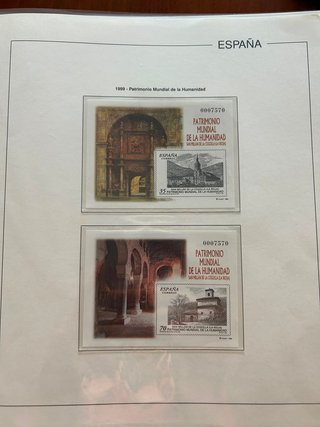 Lote Sellos España Patrimonio Mundial 1999
