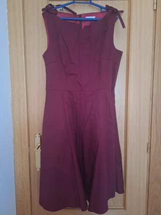 Vestido granate Talla 2XL