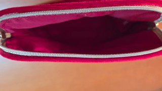 Neceser terciopelo rojo Dior