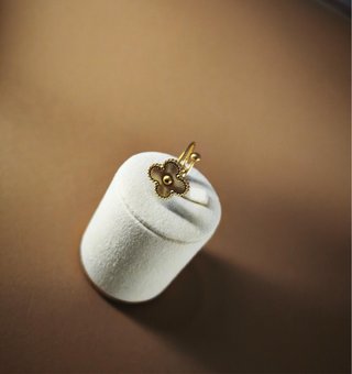 Anillo Flor Acero Inoxidable Ajustable #1
