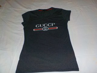 Camiseta Gucci Gris Talla L Mujer