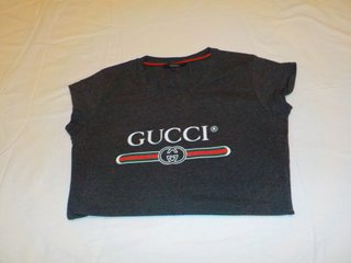 Camiseta Gucci Gris Talla L Mujer