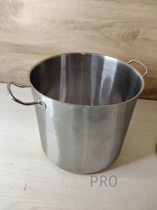 Olla grande profesional con tapa de cristal 30 x 28 cm