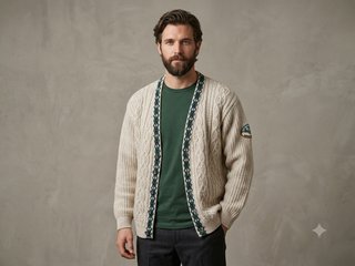 Cardigan Vintage Invicta Beige XL