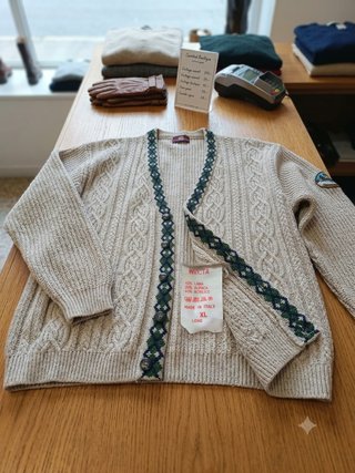 Cardigan Vintage Invicta Beige XL