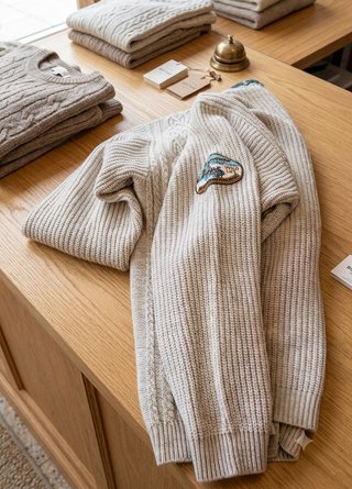 Cardigan Vintage Invicta Beige XL