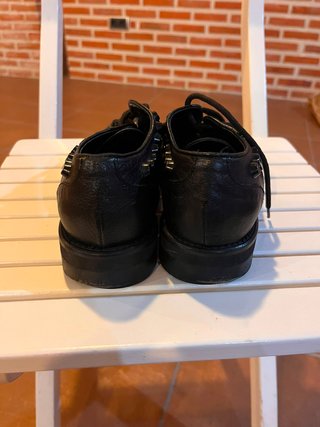 Zapatos Blucher Negros Tachuelas
