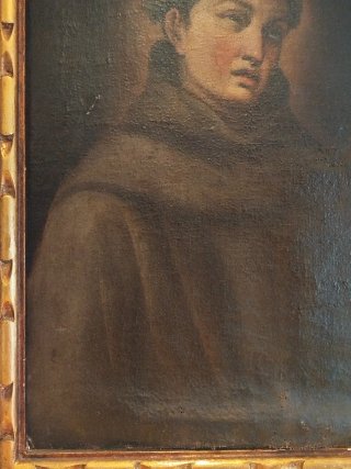 San Antonio de Padua S. XVIII, oleo sobre lienzo